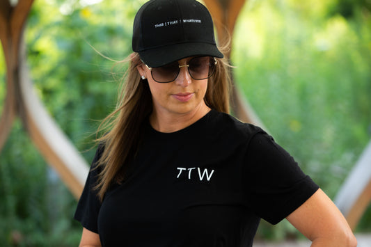 Black THIS | THAT | WHATEVER Baseball Hat