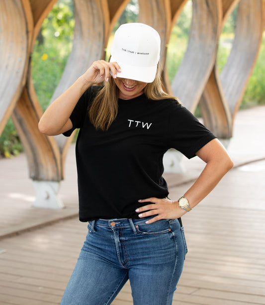 White THIS | THAT | WHATEVER Baseball Hat